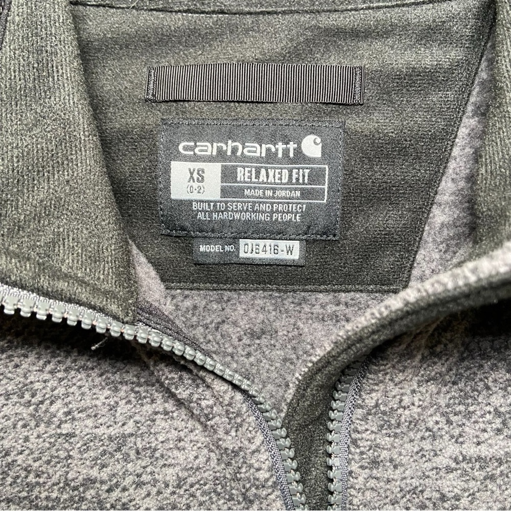 WOMEN'S FULL-ZIP RELAXED FIT FLEECE JACKET  Small Carbon Heather - Picture 5 of 7